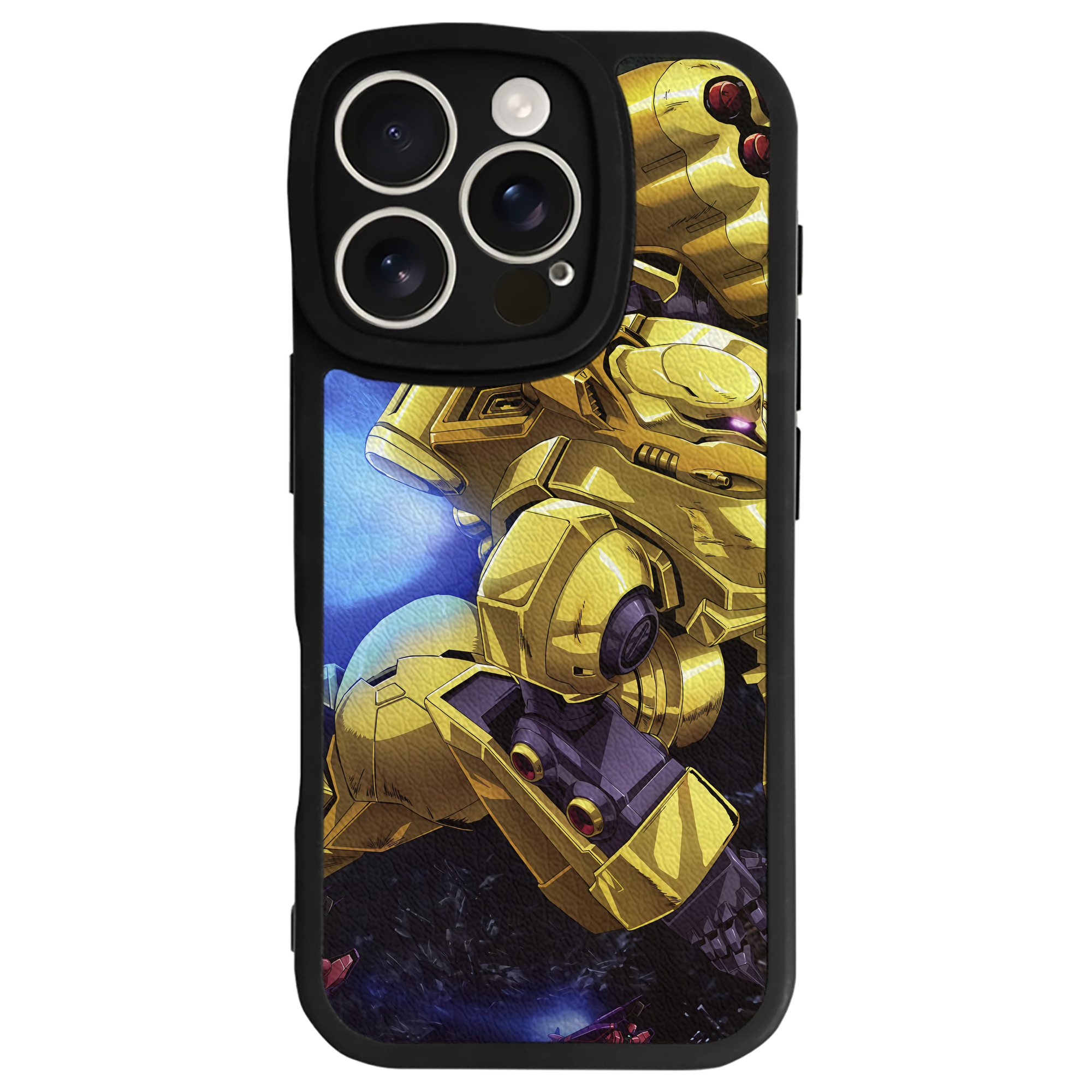 （画像用） 機動戦士ガンダム Mobile Suit Gundam 【iPhone 16シリーズ対応】シリコンスマホケース（レザー調） 材質：シリコン